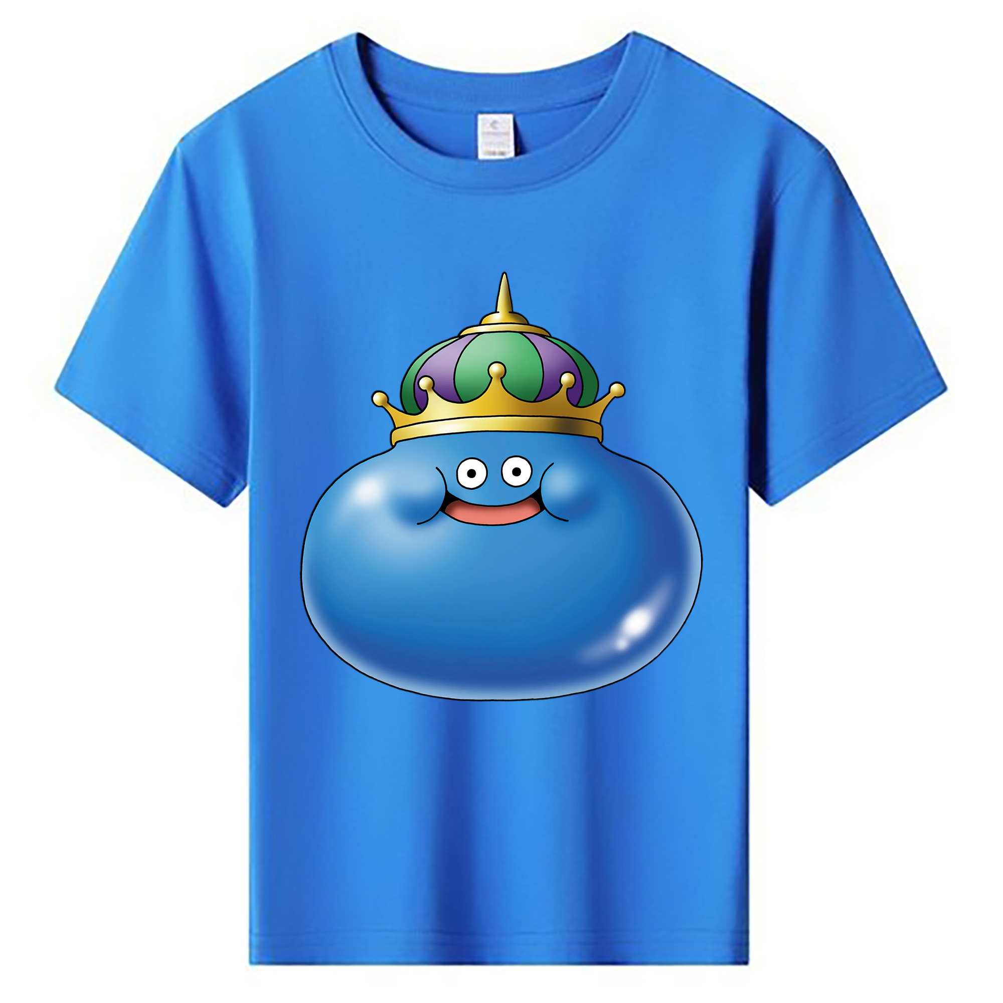（画像用） ドラゴンクエスト Doragon Kuesuto Dragon Quest 綿100％キッズTシャツ（フロントプリント）